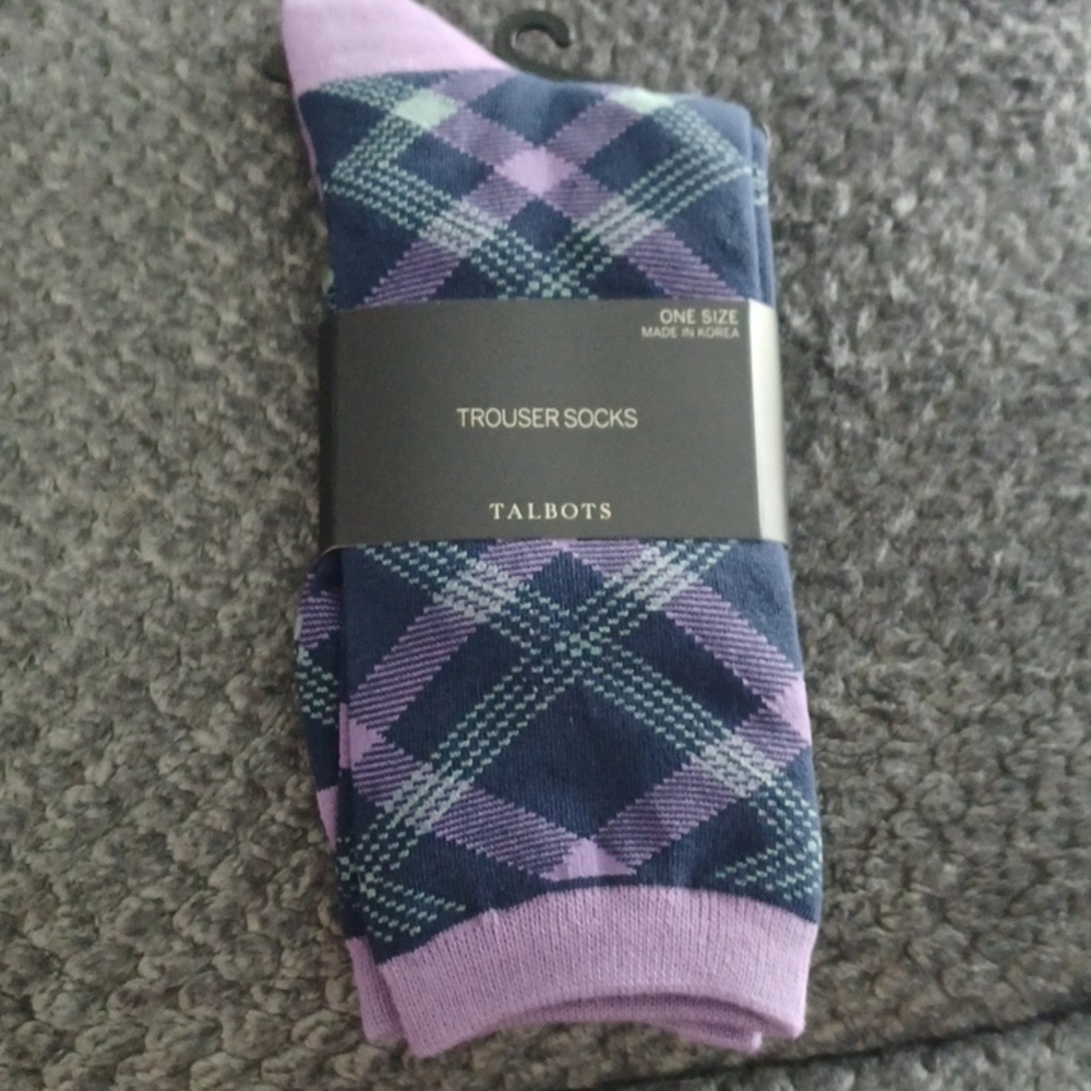 New Talbots Simple Bias Trouser Socks